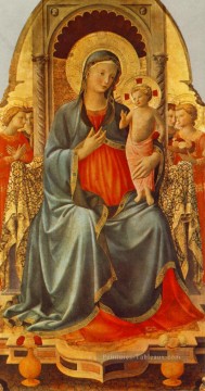 Madone avec le Cupidon et les anges Renaissance Fra Angelico Peinture à l'huile